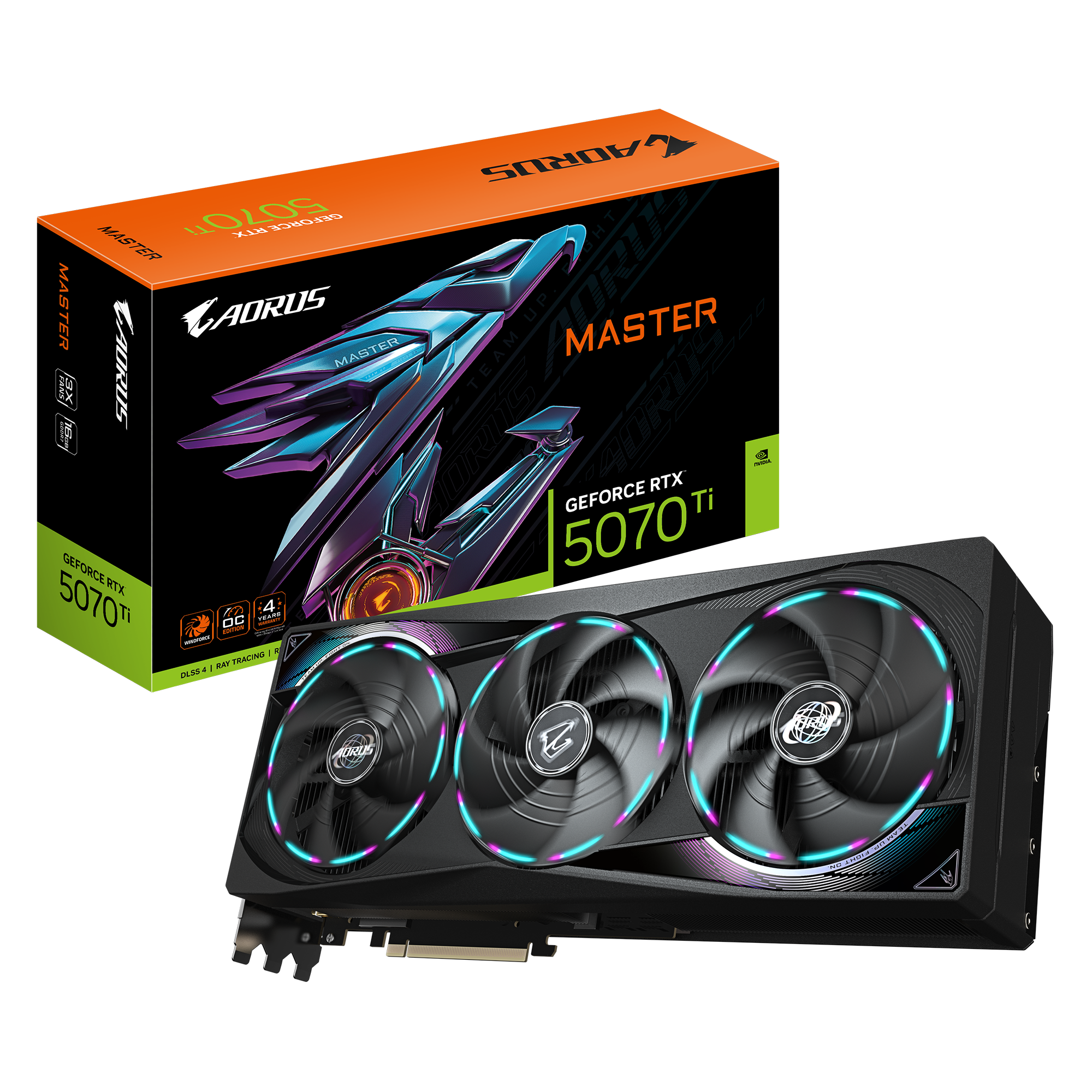 Gigabyte RTX5070 TI AORUS Master 16GB GDDR7 HDMI 3xDP