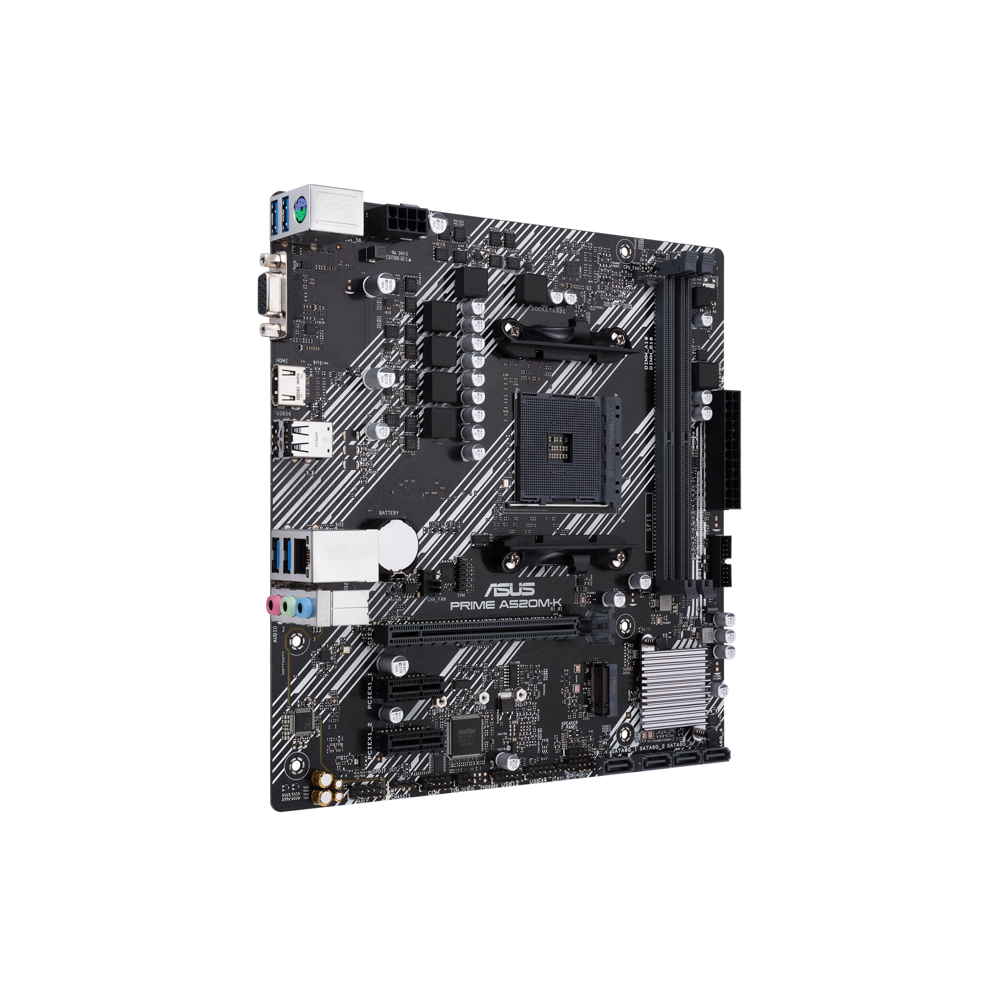 ASUS PRIME A520M-K AMD Socket AM4 for 3rd Gen AMD Ryzen mATX Form Factor DDR4