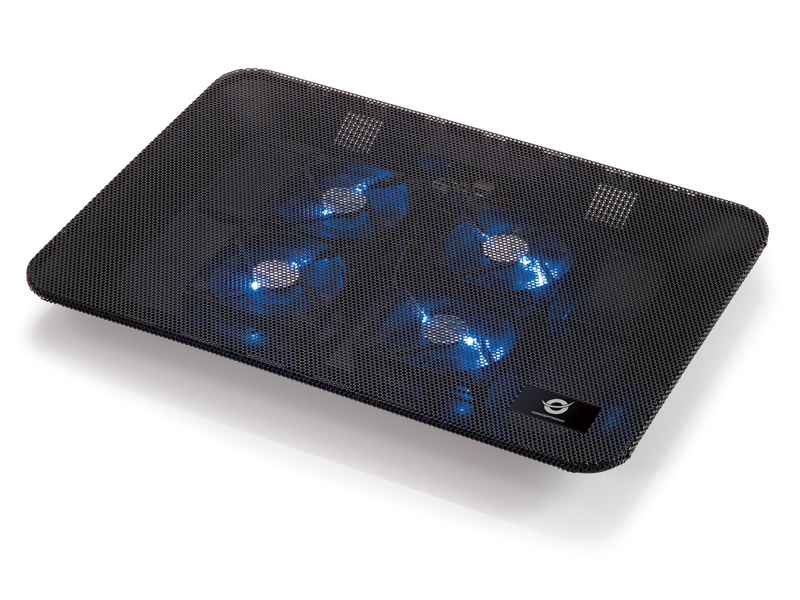 CONCEPTRONIC 4-Fan USB-A2.0 Laptop-Kühlpad 25Kg 15.6 sw