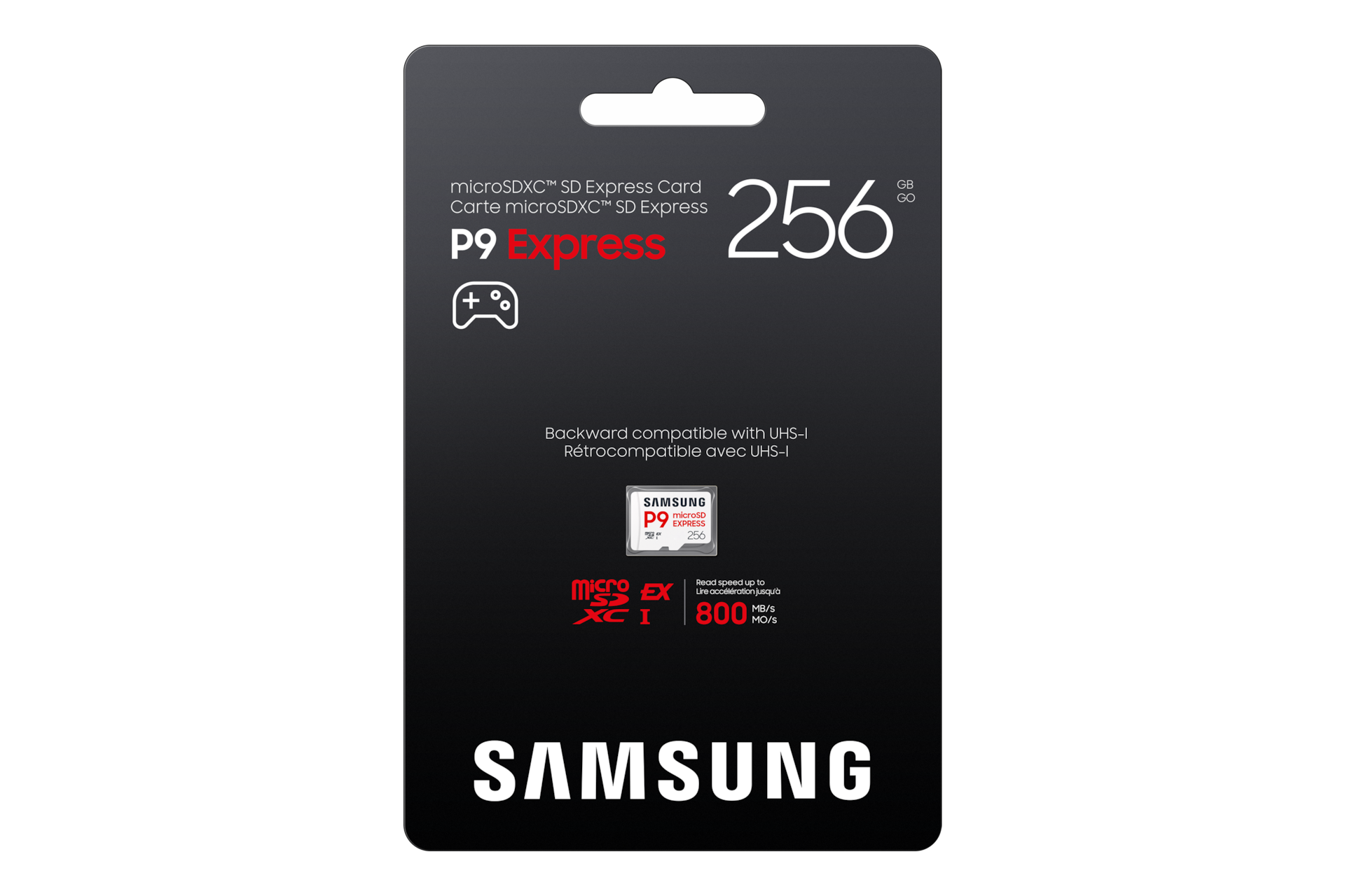 SAMSUNG P9 Express microSD Express-Karte 256GB 4K UHD NVMe 1.3 800 MB/s Read 200 MB/s Write Speicherkarte für Nintendo Switch 2