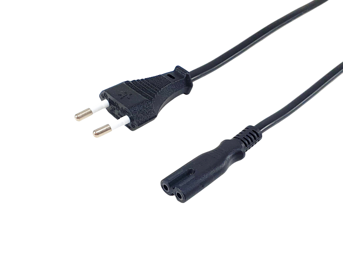 Equip Stromkabel 2pin Euro ->C7 St/Bu schwarz 3.00m PVC Polybeutel