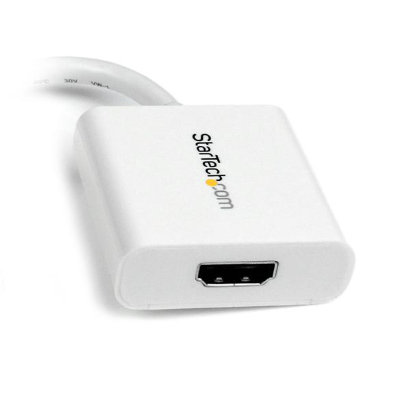 STARTECH.COM Mini DisplayPort to HDMI Video Adapter Converter - White