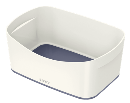 LEITZ MyBox Aufbewahrungsbox 3,0 l perlweiß/grau 24,6 x 16,0 x 9,8 cm, 1 St.