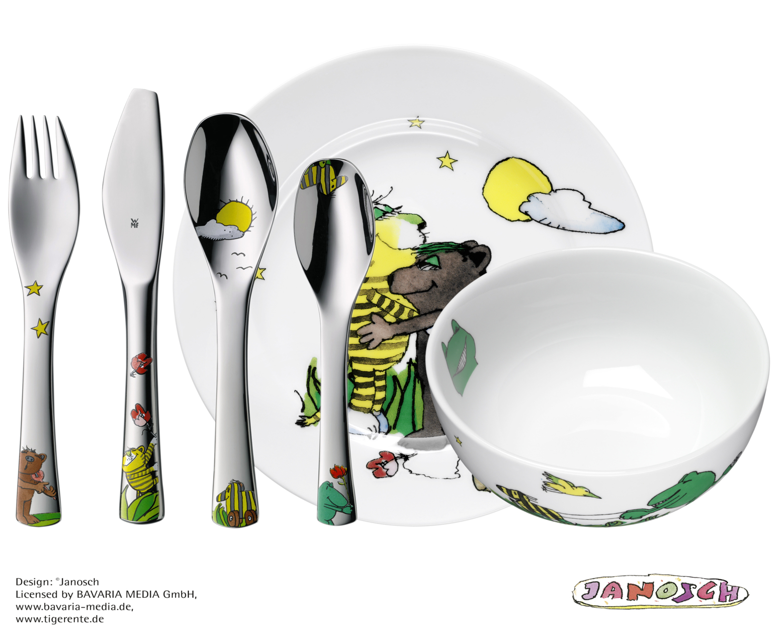 WMF Kindergeschirr-Set Janosch weiß 6-tlg., 1 Set