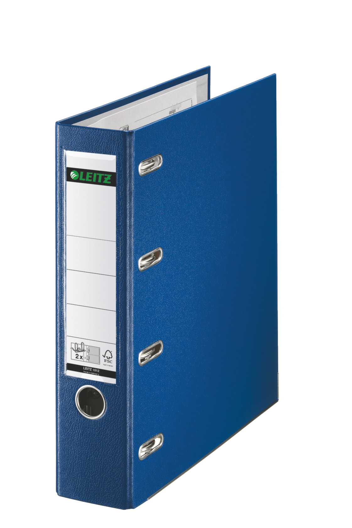 LEITZ Doppelordner blau Karton 7,5 cm, 1 St.
