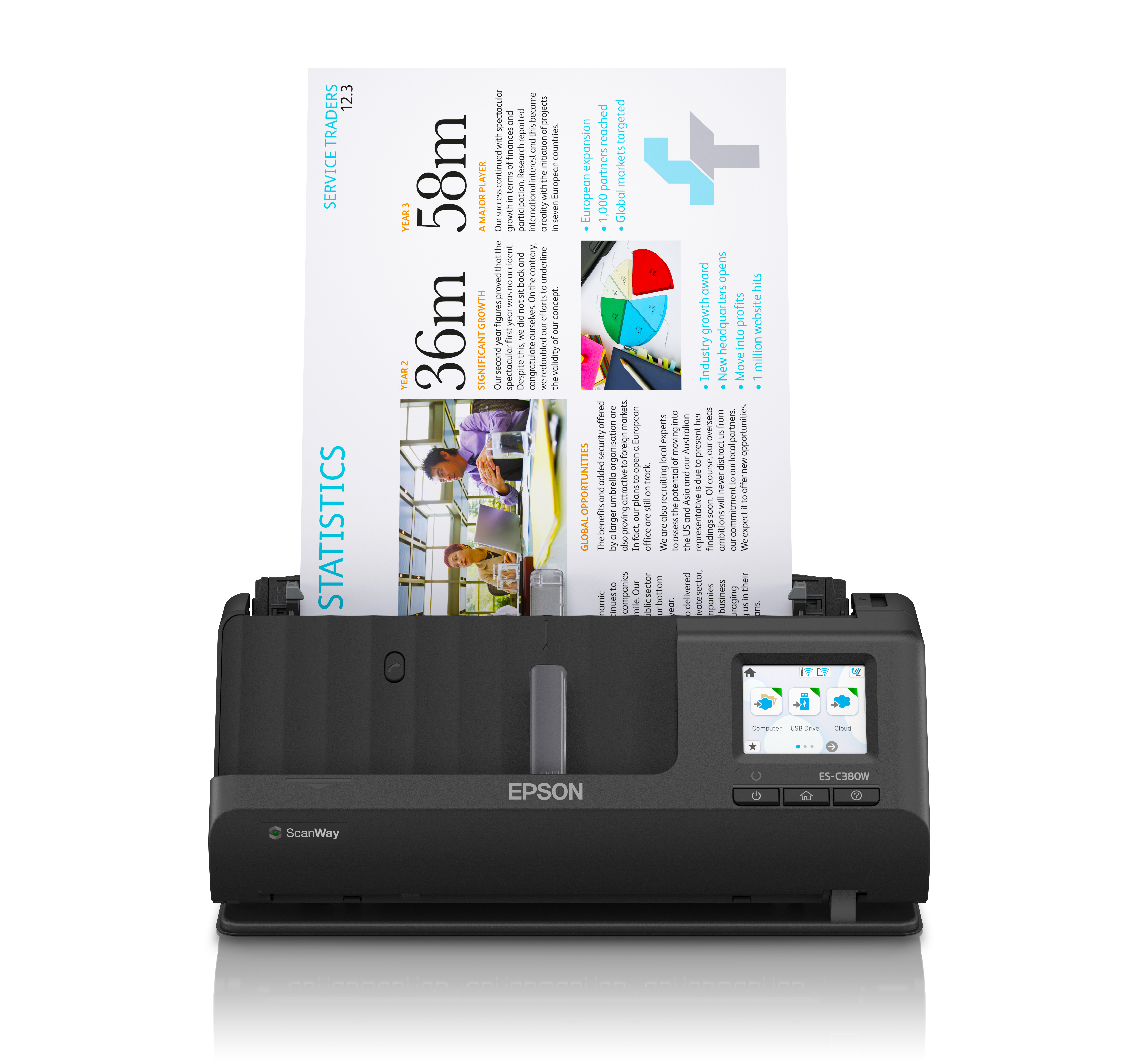 EPSON ES-C380W Dokumentenscanner