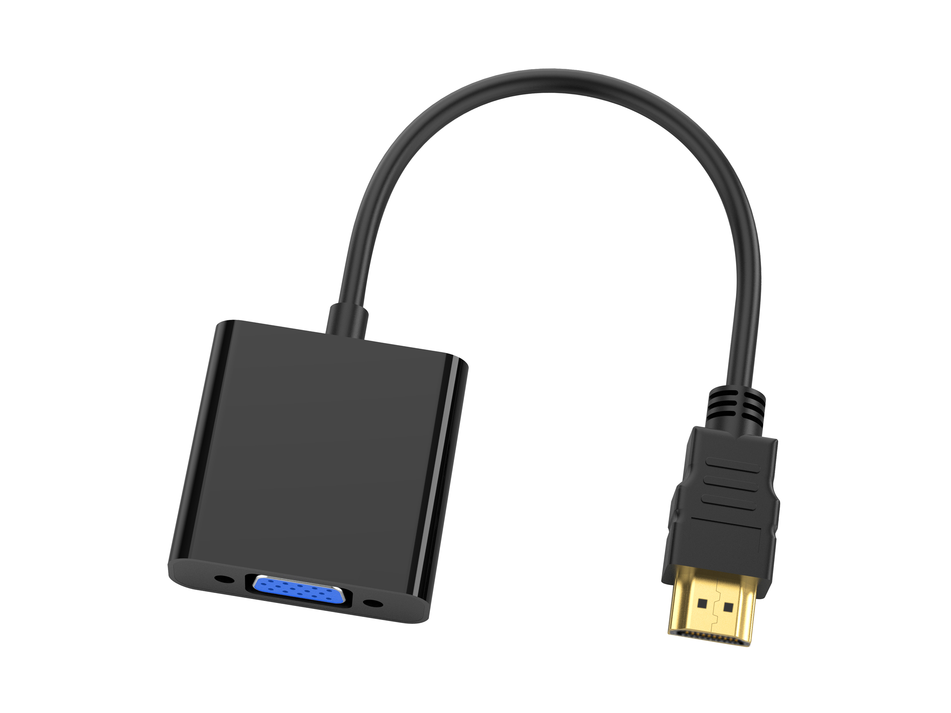 CONCEPTRONIC Adapter HDMI->VGA 1080/60Hz 0.25m sw