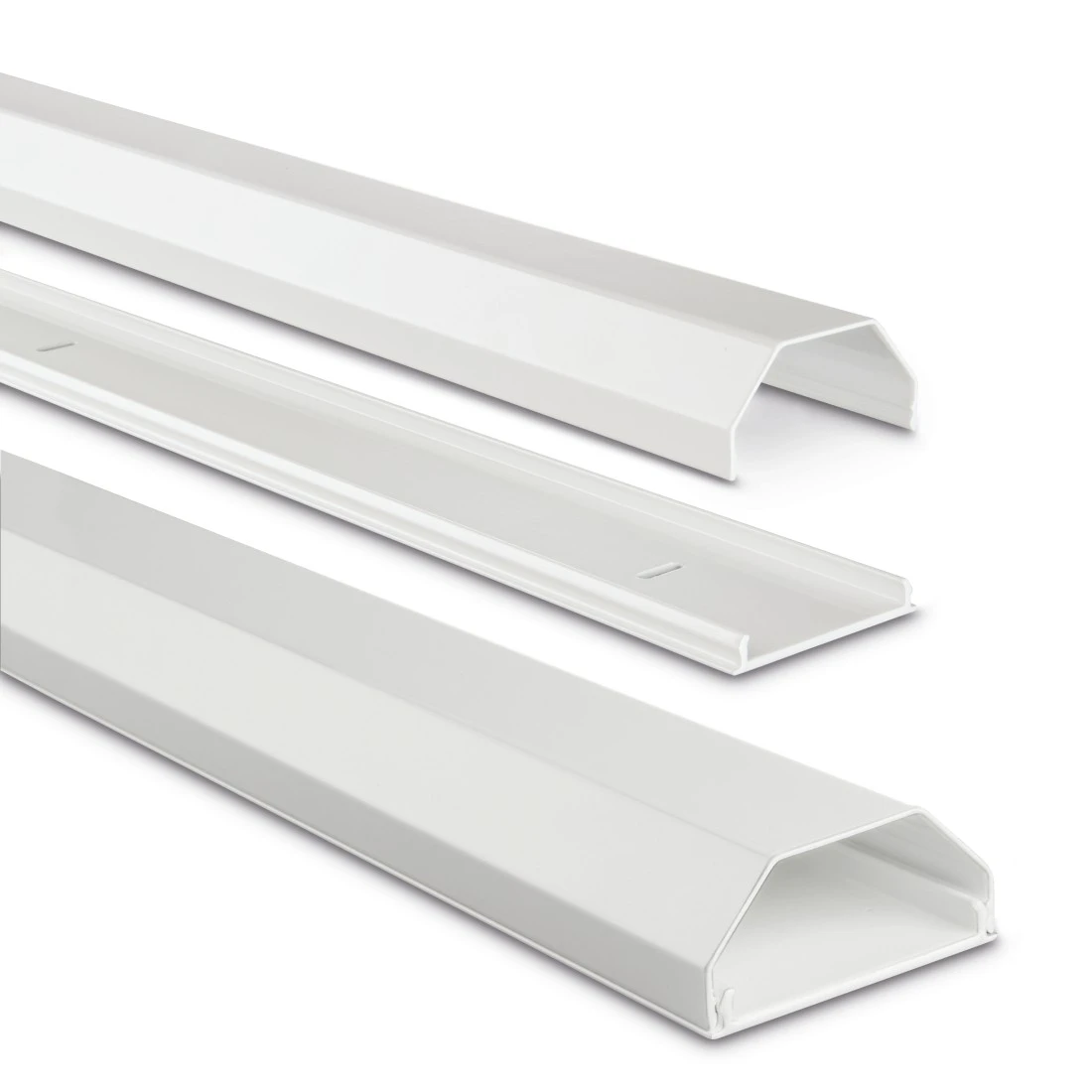 hama eckig Alu Kabelkanal 110,0 cm weiß