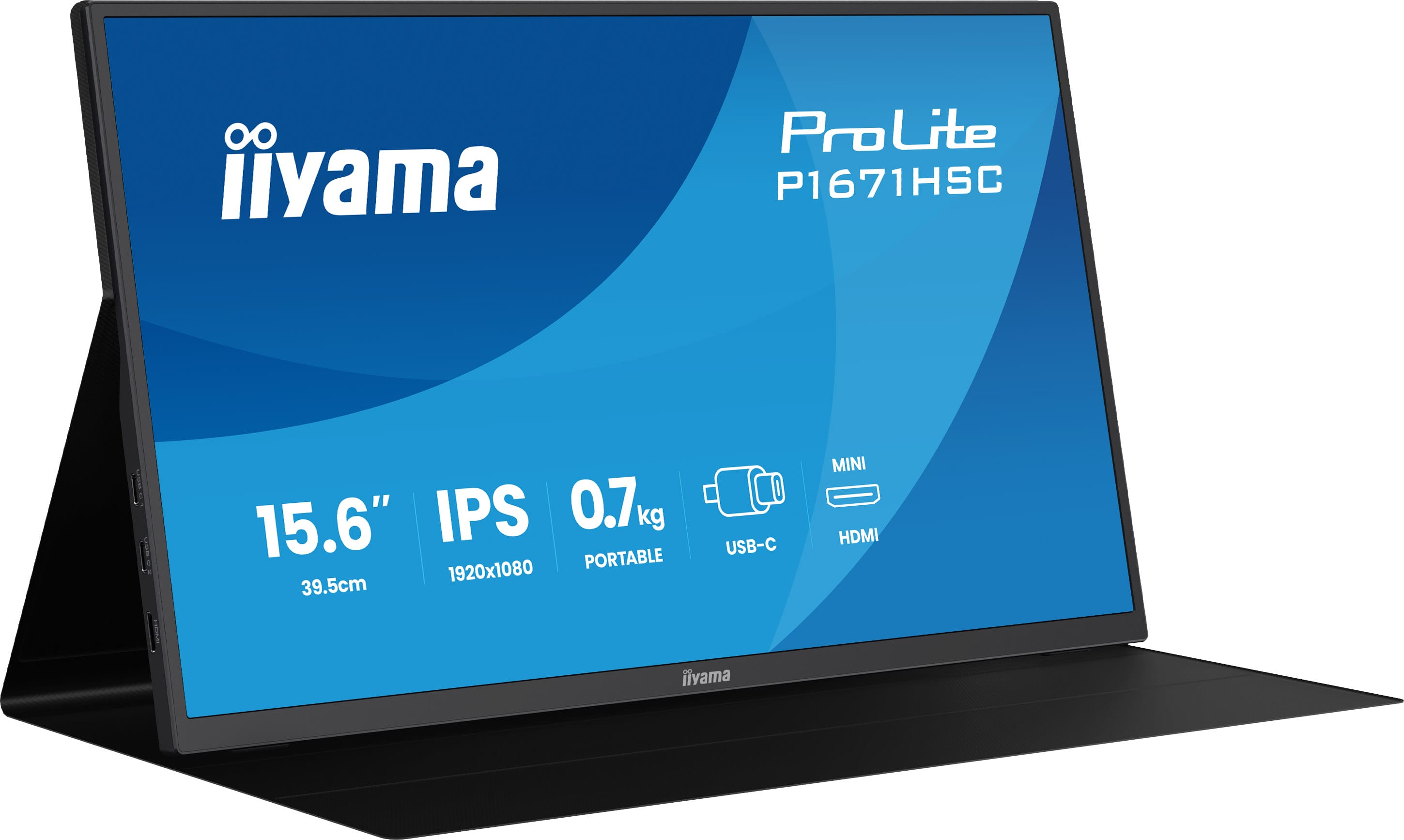 IIYAMA 39,5cm (15,6) P1671HSC-B1 16:9 mHDMI+2xUSB-C IPS
