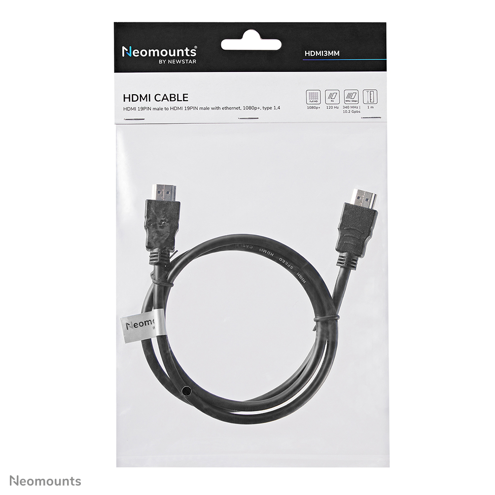 NEOMOUNTS HDMI 1.3 cable High speed HDMI 19 pins M/M 1 meter