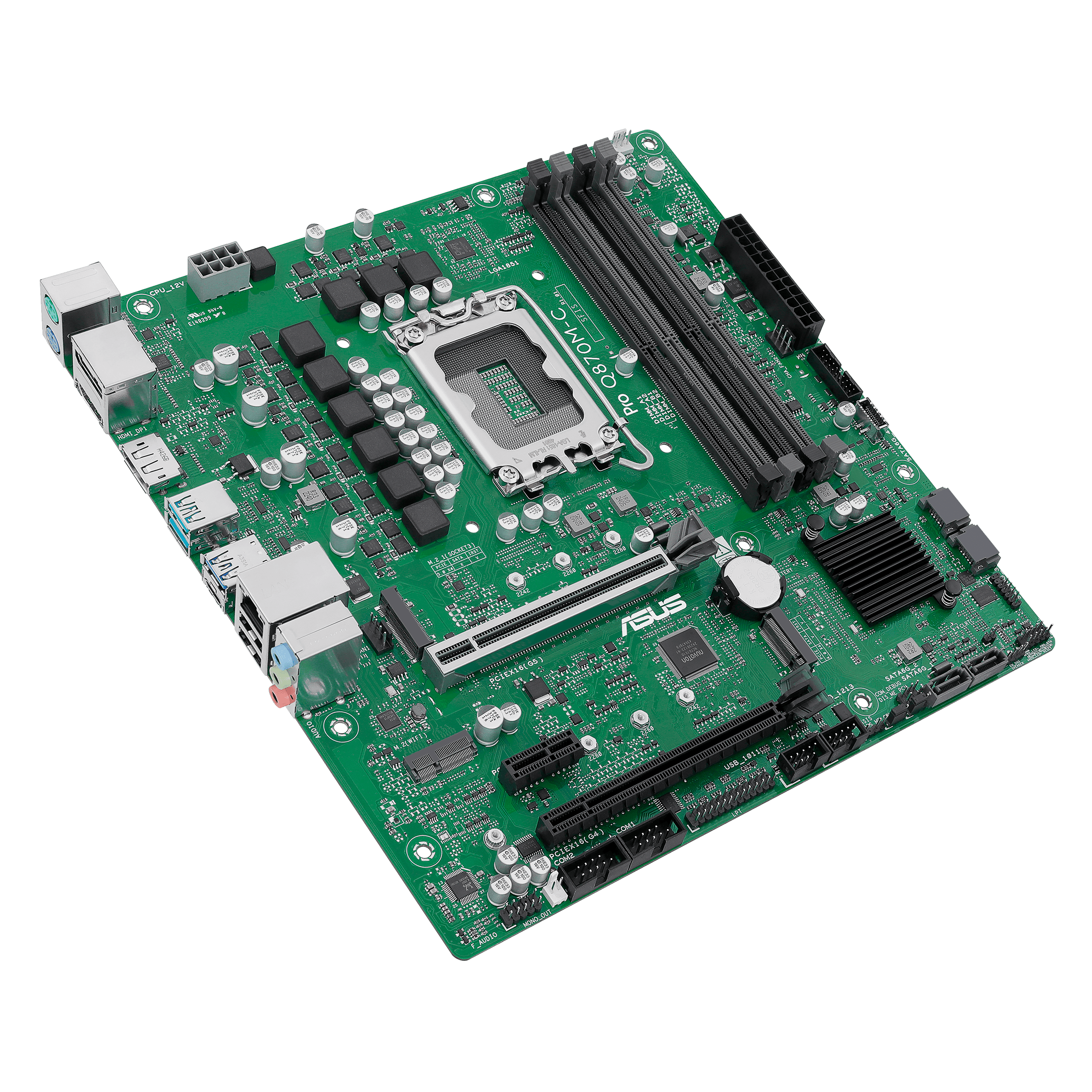 ASUS Q870 LGA1851 DDR5 Micro-ATX motherboard 2xHDMI 1xDP 2xM.2 4xSATA