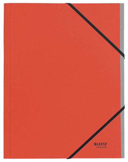 LEITZ Ordnungsmappe recycle 3914 6 Fächer rot, 1 St.