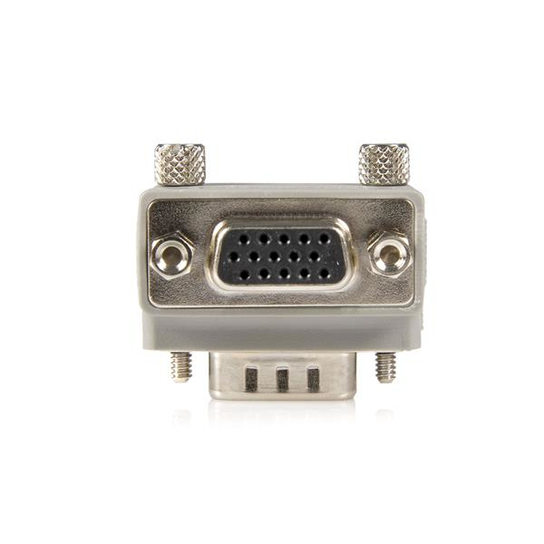 VGA ADAPTER RIGHT ANGLE 15P D-SUB MALE / FEMALE GREY
