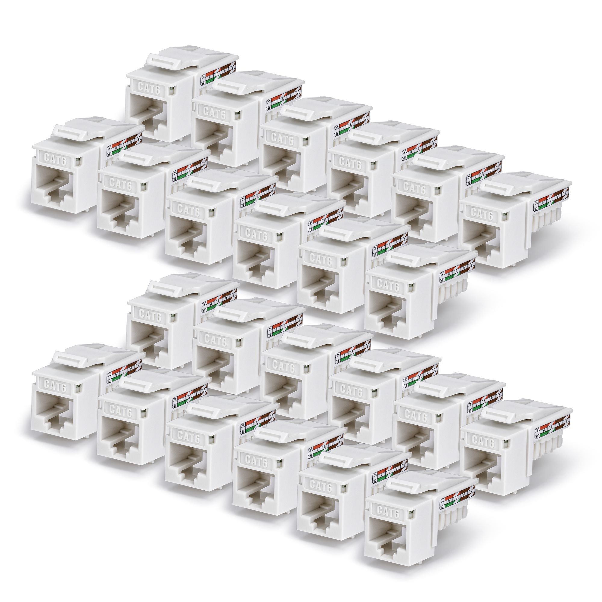 CAT6 KEYSTONE JACK 24-PACK .