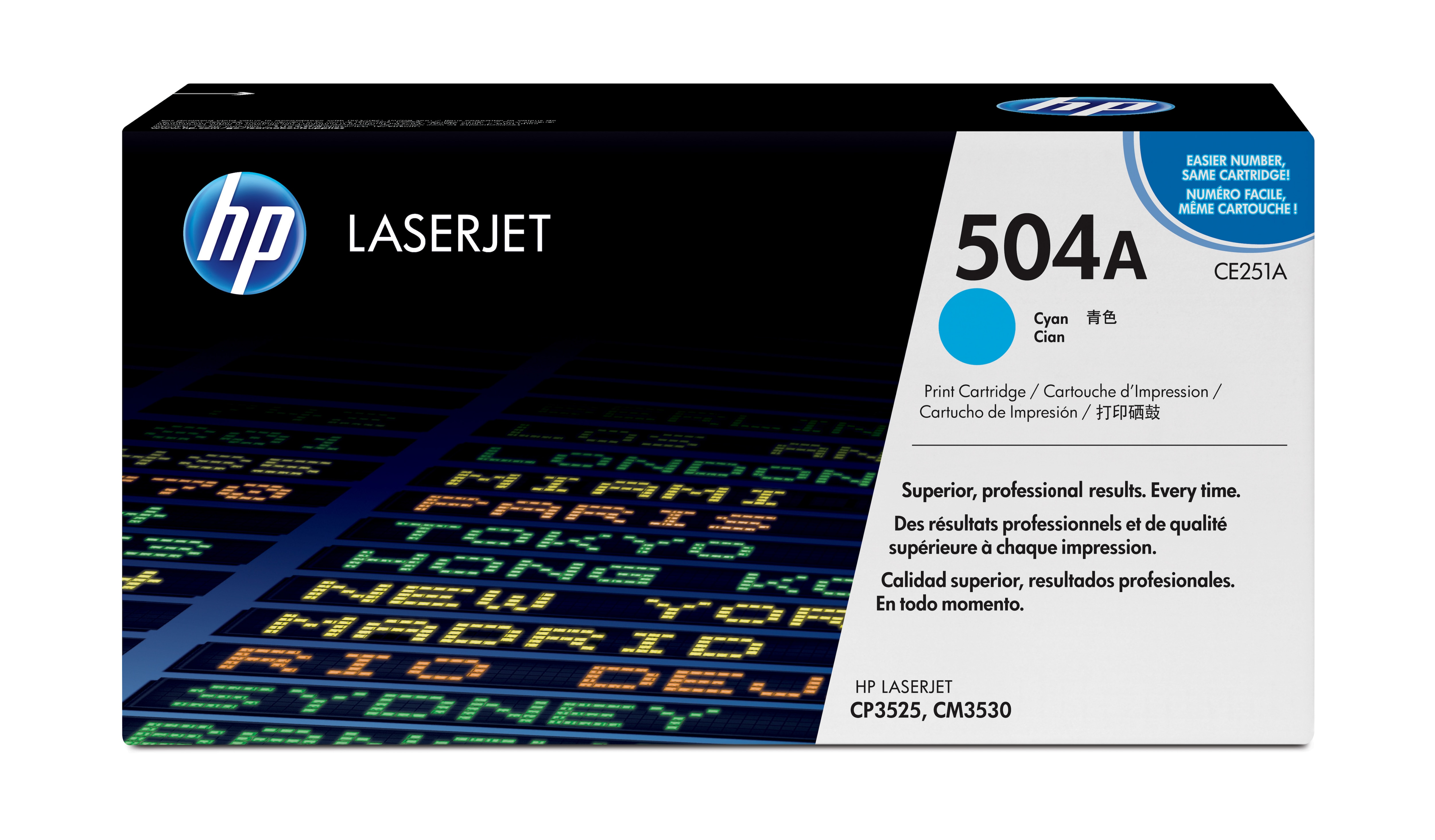 HP 504A Cyan LaserJet Tonerpatrone