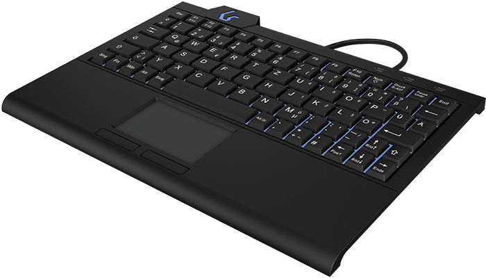 KeySonic Super-Mini-TAS Touchpad,B-light,BK, KSK-3210ELU(DE)