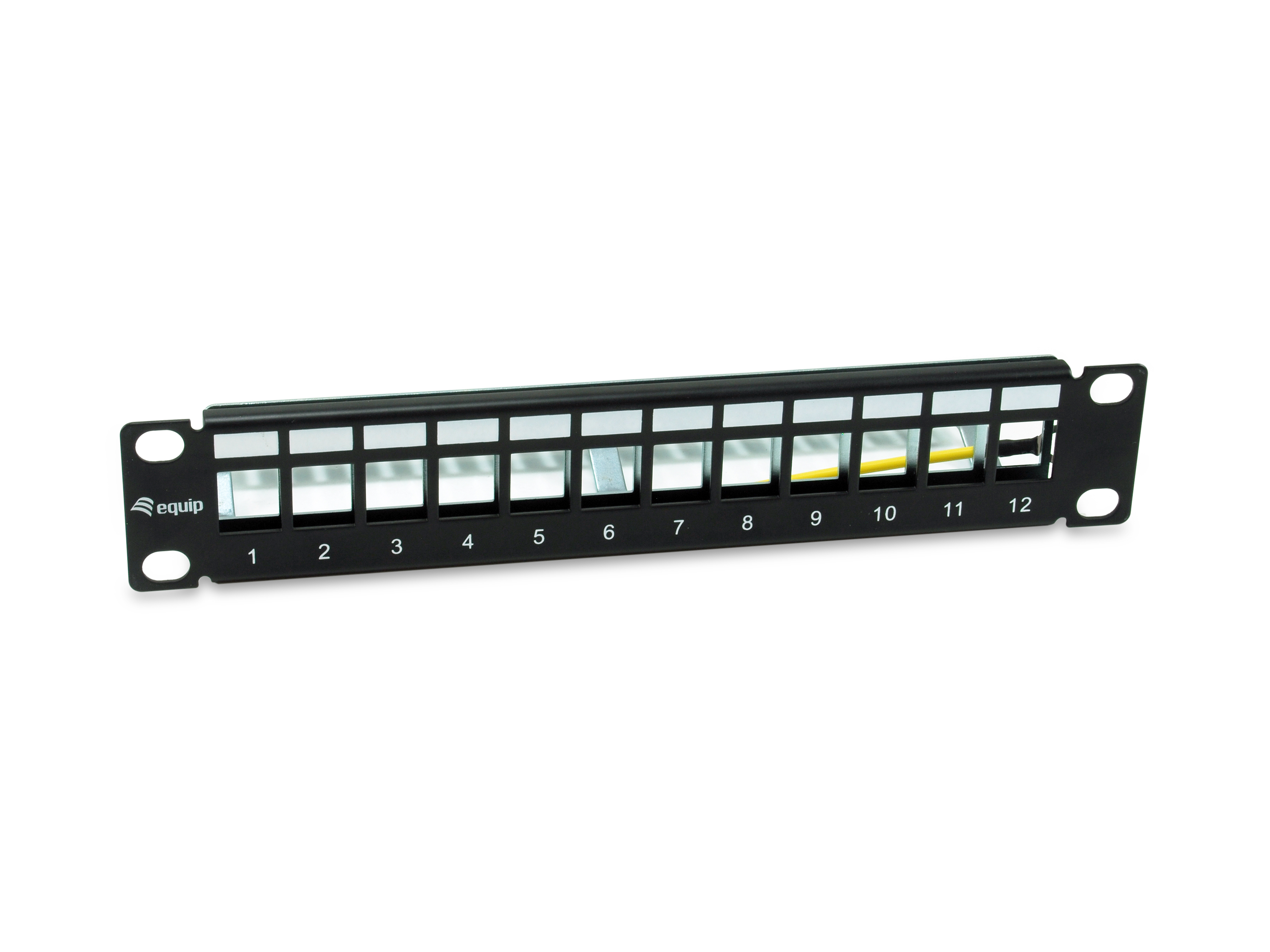 Equip 10 Patchpanel 12xKeystones FTP 1U RAL9005