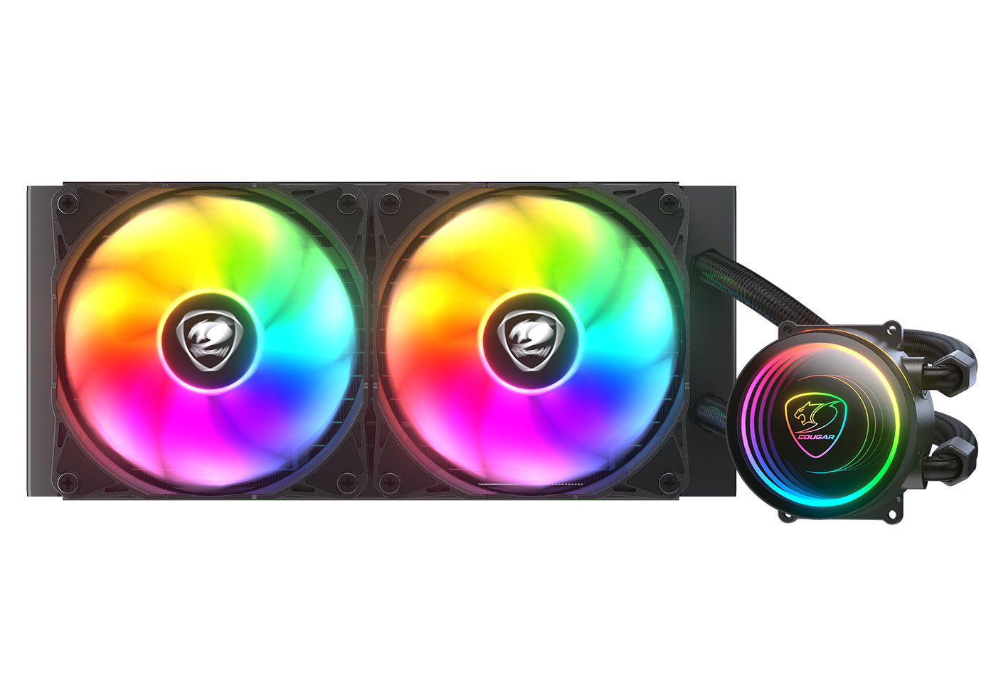 COUGAR CPU Wasserkühlung Poseidon Elite 240, ARGB, Schwarz