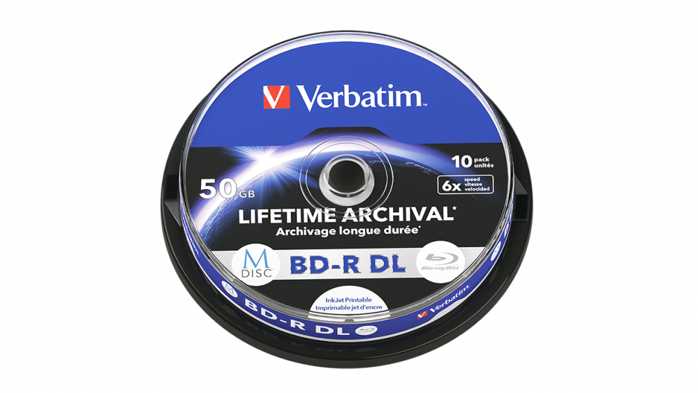 verbatim Blu-ray BD-R 50 GB bedruckbar, 10 St.
