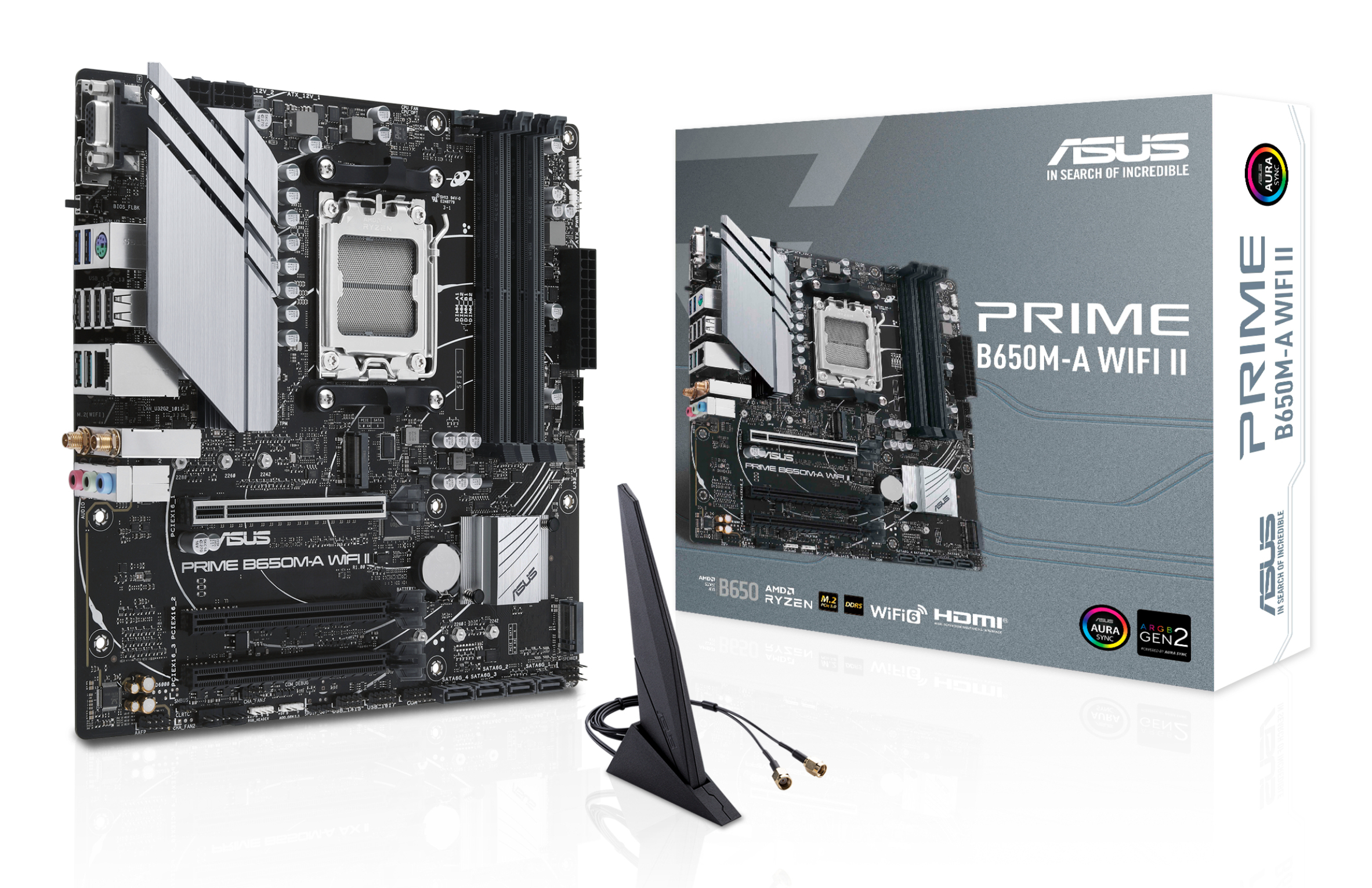 ASUS PRIME B650M-A WIFI II (AMD,AM5,DDR5,mATX)