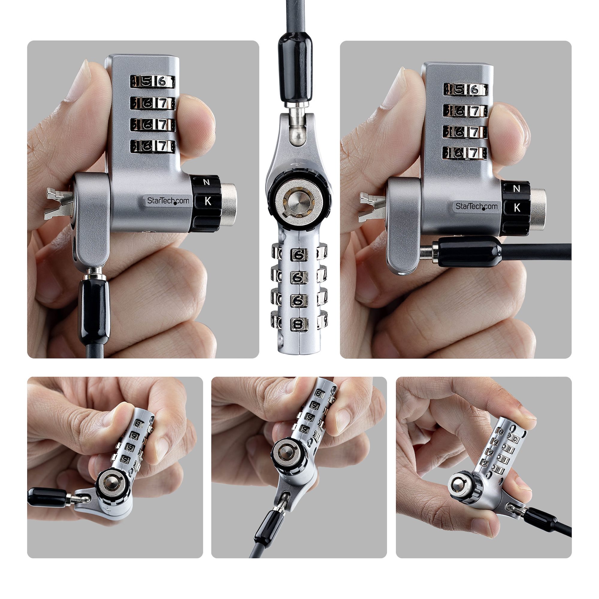 UDUOKA10-LAPTOP-LOCK 10-PACK 3-IN-1 LAPTOP LOCK