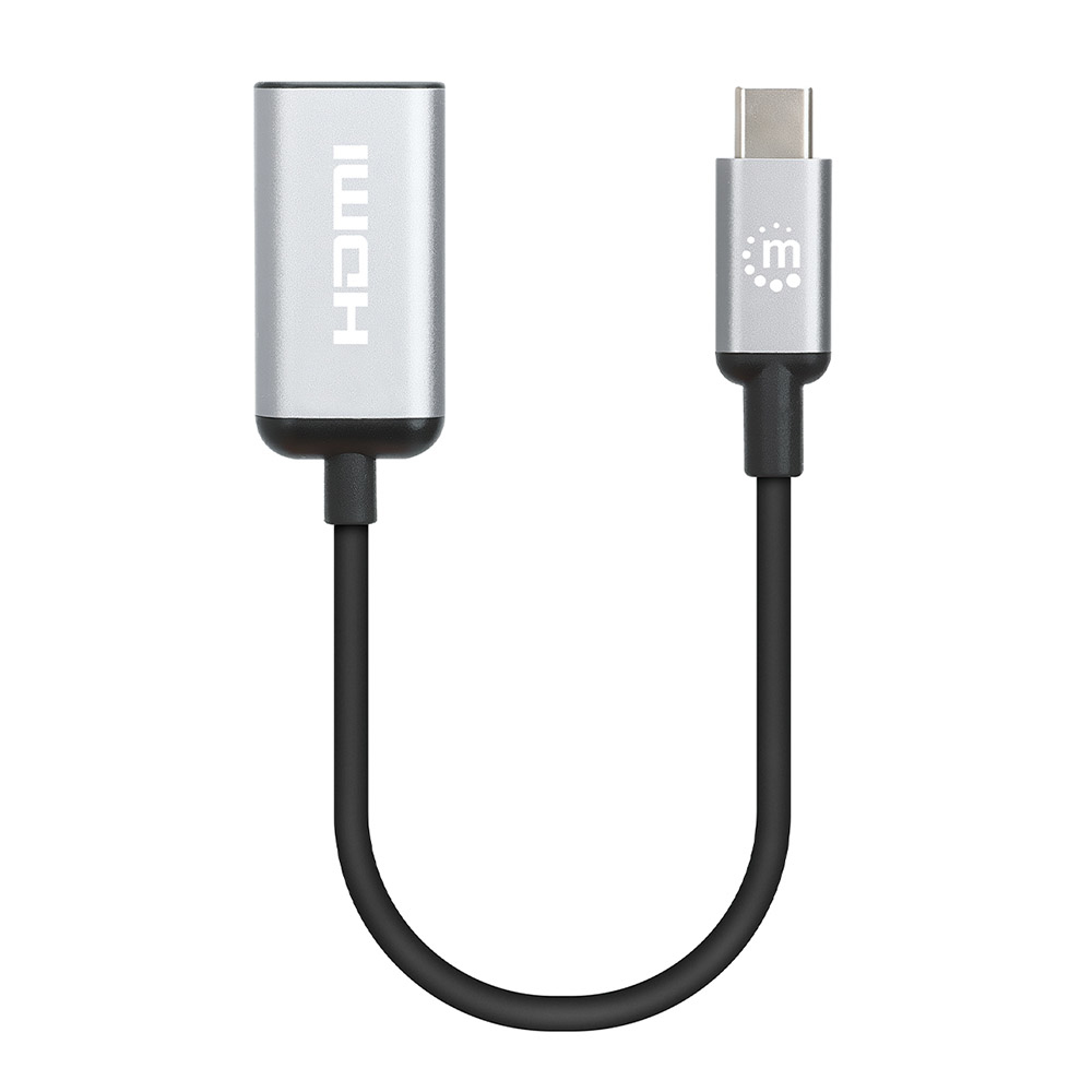 MANHATTAN 4K@60Hz USB 3.2 Typ C auf HDMI-Adapter 15cm Kabel
