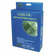 Logilink HDMI-Kabel Ethernet A -> A St/St 10.00m Gold
