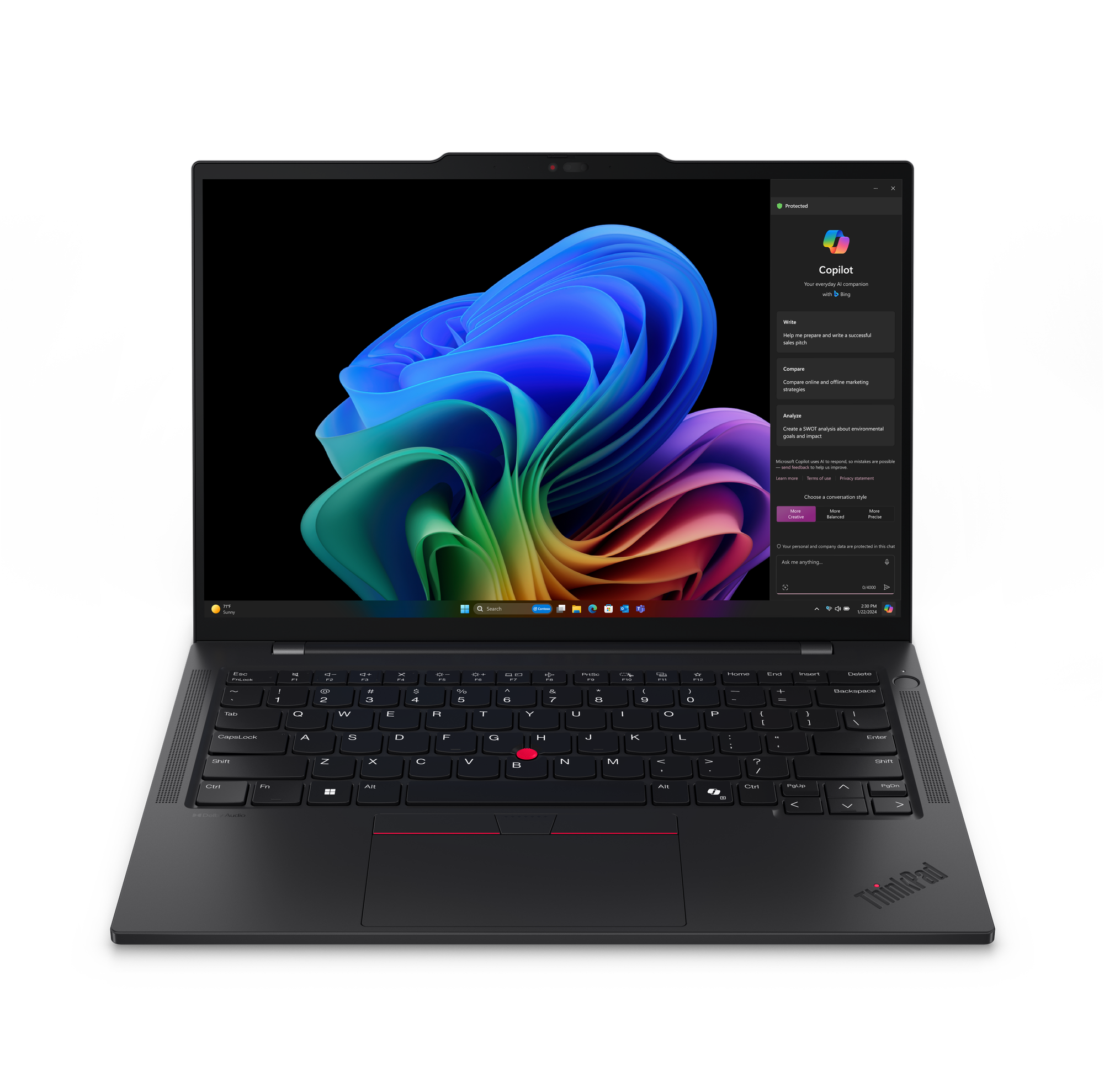 LENOVO ThinkPad T14s G6 Qualcomm Snapdragon X1E-78-100 35,56cm 14Zoll No Touch WUXGA 32GB 1TB SSD UMA W11P No WWAN Black TopSeller