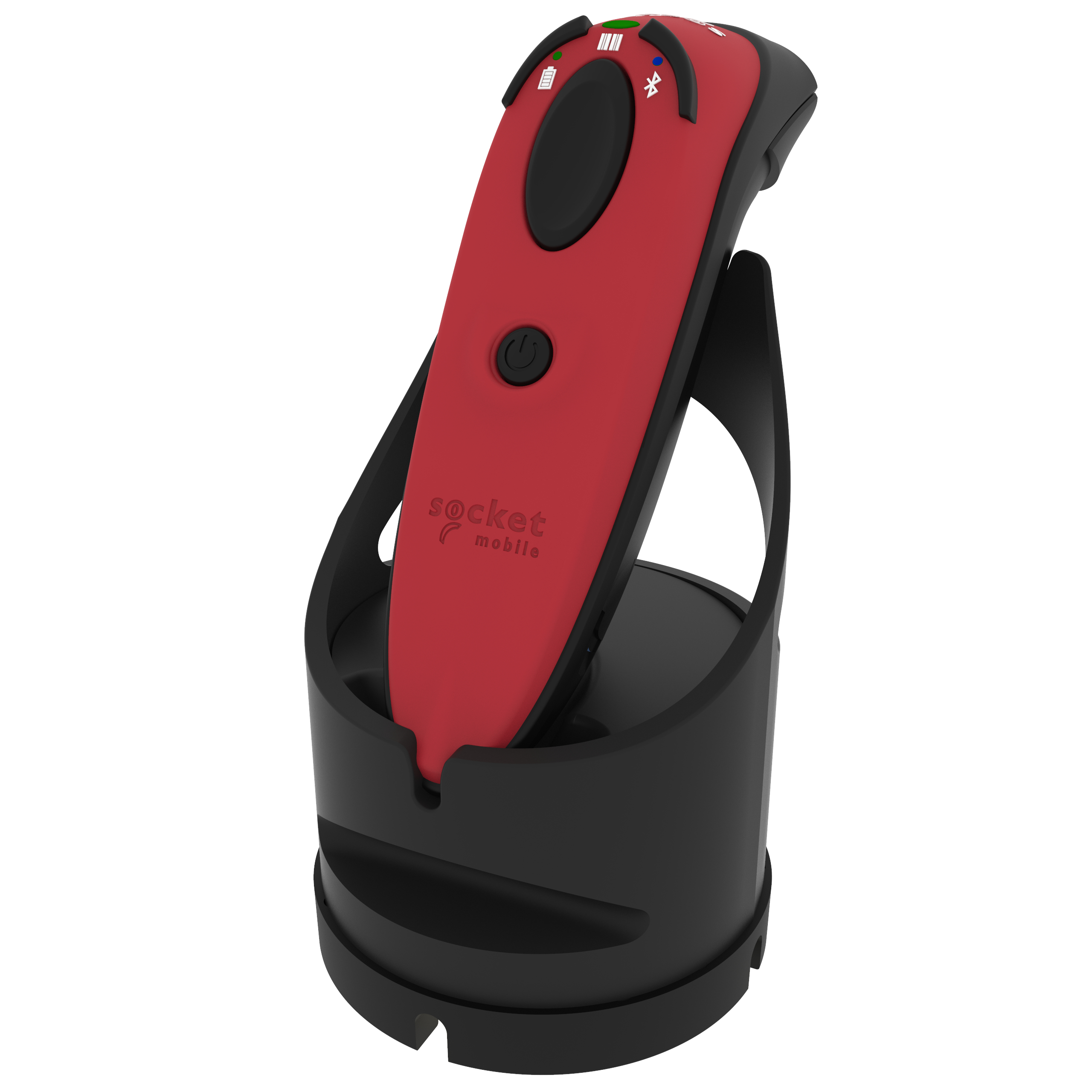DURASCAN D720 LINEAR BARCODE+QR CODE READER RED + CHARGING DOCK