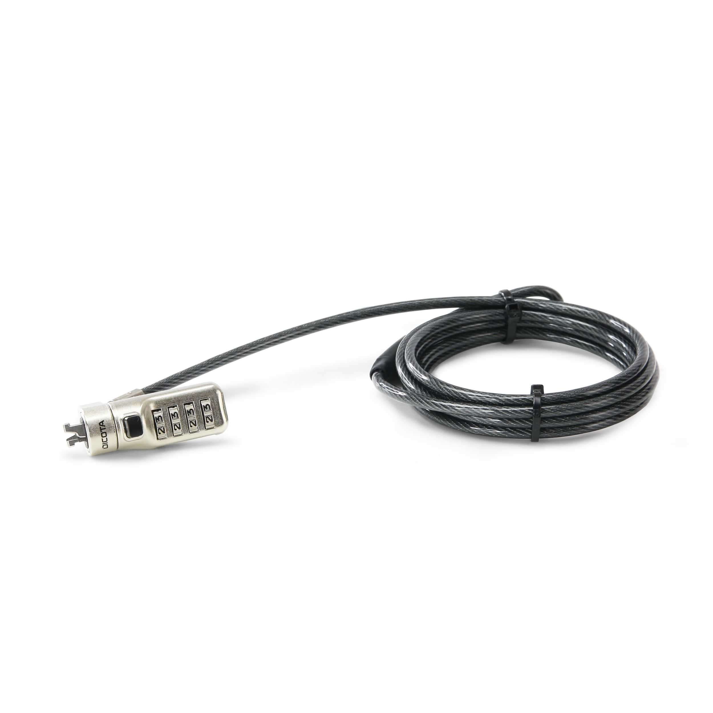 SECURITY CABLE N-LOCK COMBINATI ESETTABLE 2.5X6MM SLOT SINGLE