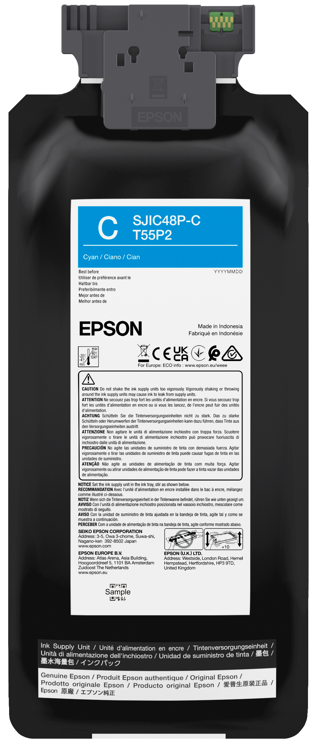 SJIC48P-C INK CARTRIDGE CW C8000E CYAN