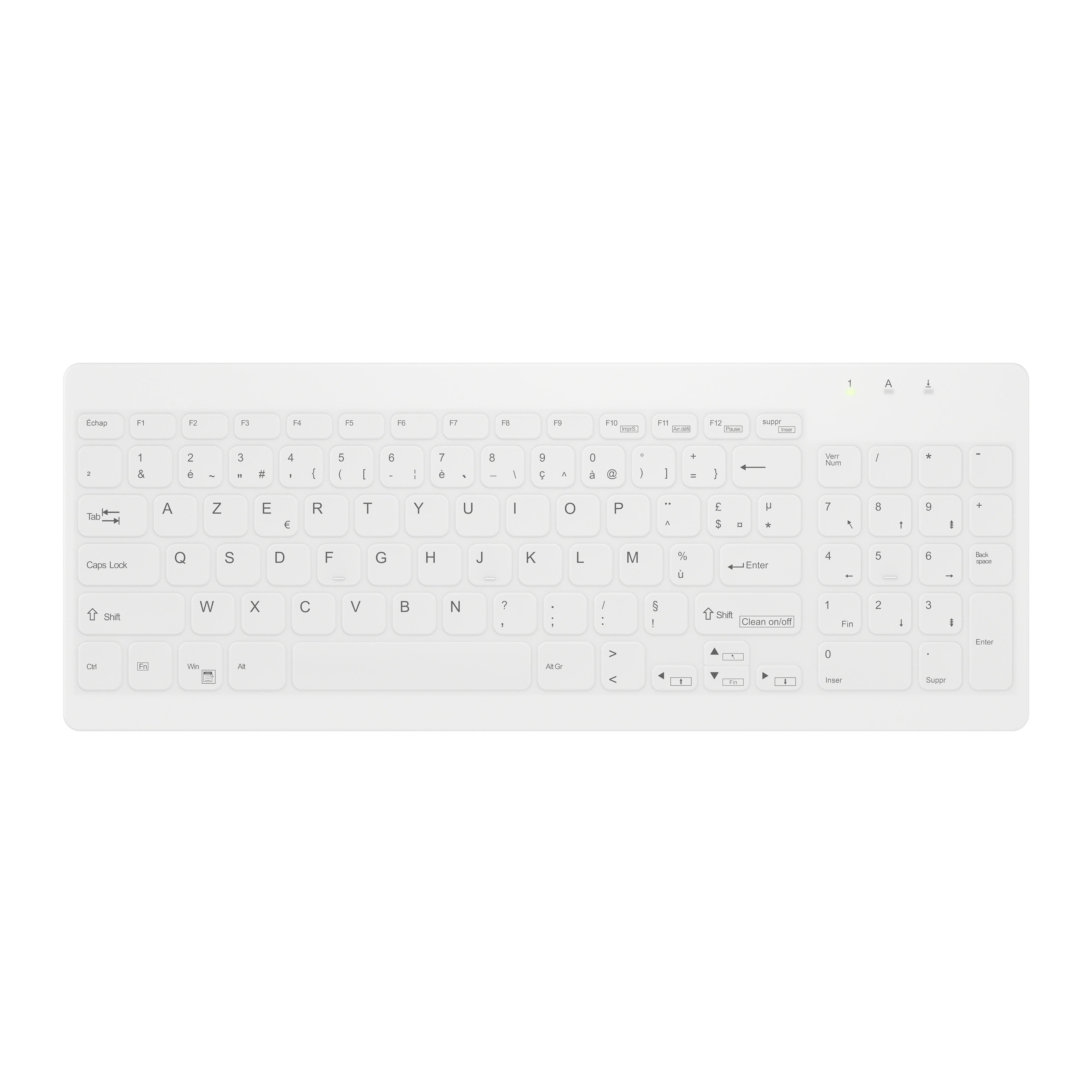 Contour ACTIVE KEY Hygiene Compact Ultraflat Keyboard with N