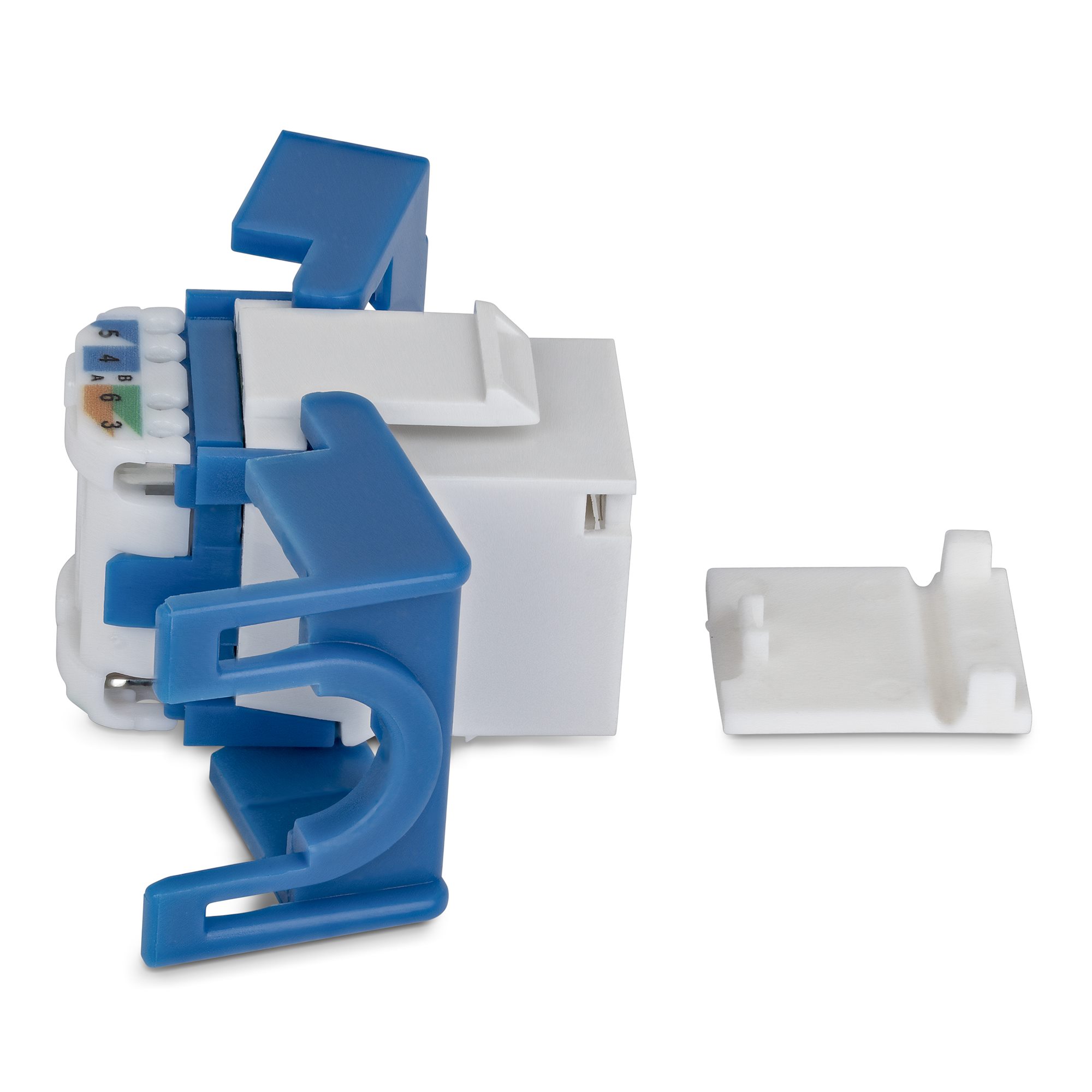 CAT6 KEYSTONE JACK 24-PACK 24-PACK180-DEGREE TOOLLESS WHITE