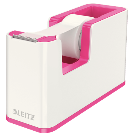 LEITZ Tischabroller WOW Duo Colour perlweiß/pink