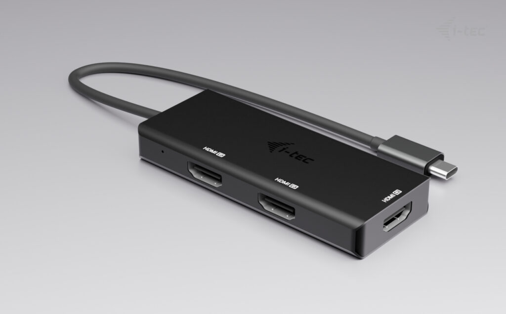 I-TEC USB-C Dual 4K/60Hz single 8K/30Hz HDMI Video Adapter 2x HDMI Port