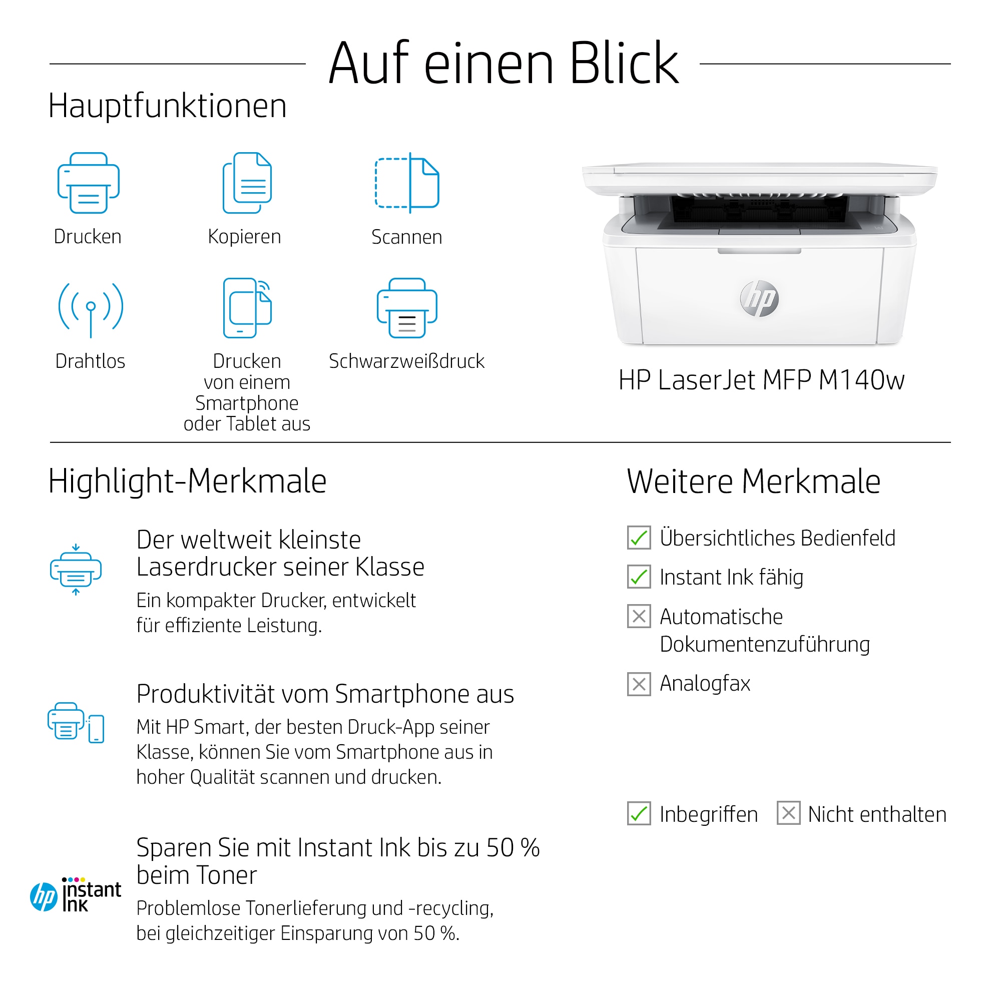 HP LaserJet M140w MFP 2A130F#ABD