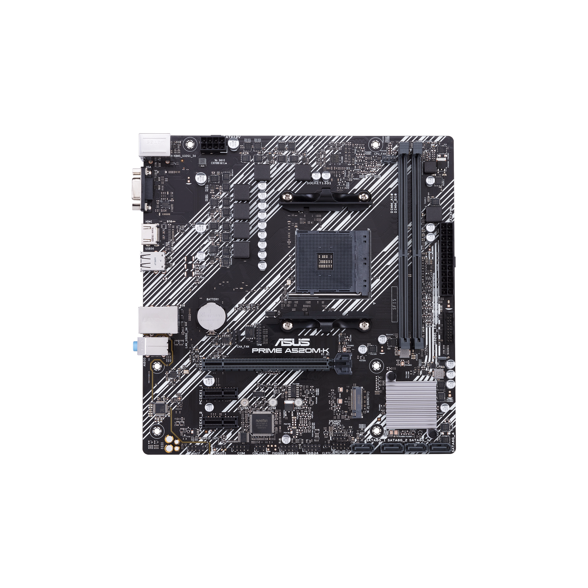 ASUS PRIME A520M-K AMD Socket AM4 for 3rd Gen AMD Ryzen mATX Form Factor DDR4