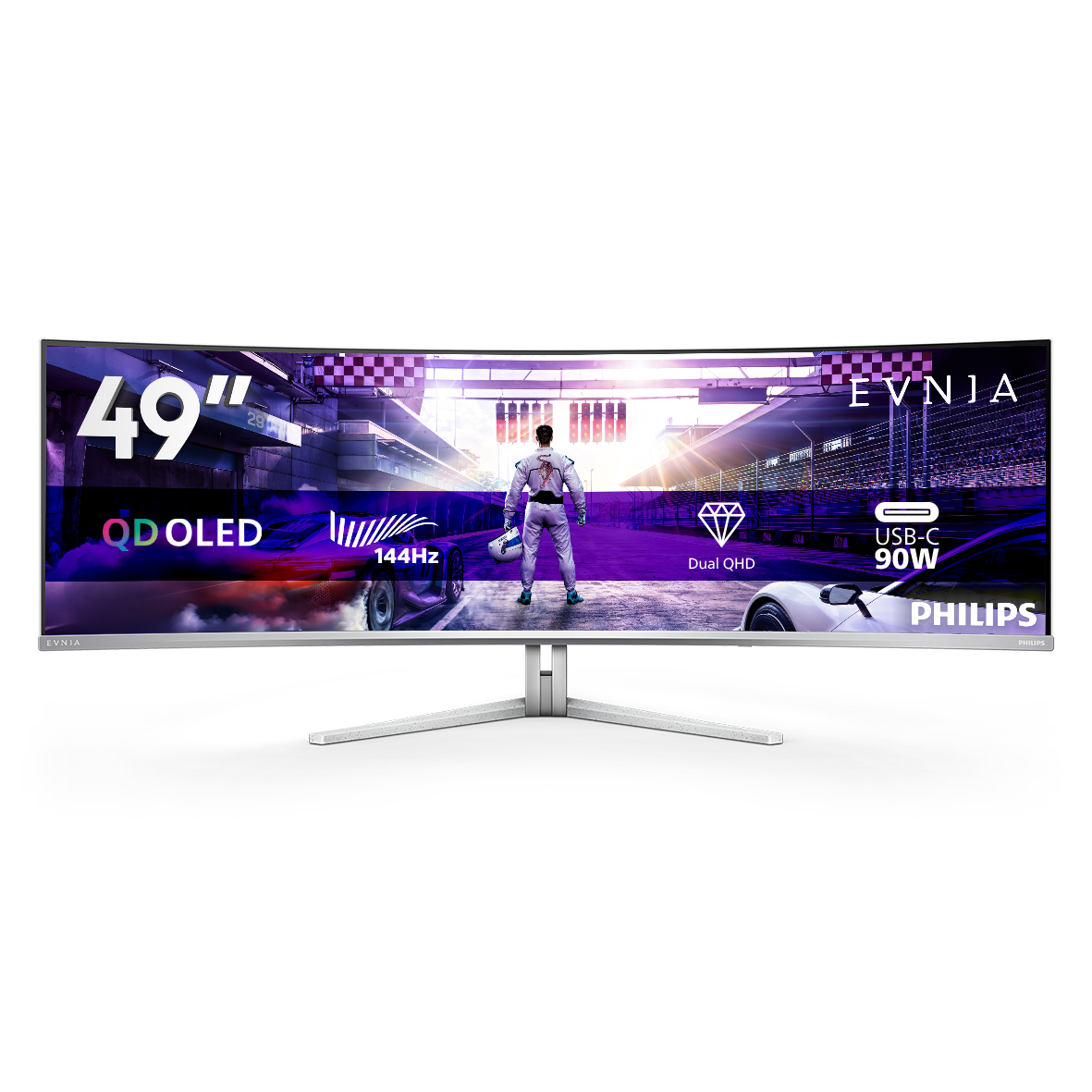 Philips 124,3cm(48,9) 49M2C8900L 32:09 2xHDMI+DP+USB-C weiß retail