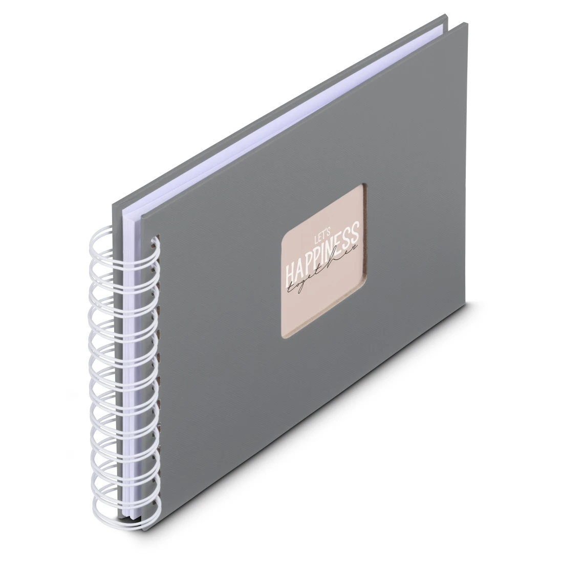 hama Fotoalbum Fine Art neutral 24,0 x 17,0 cm, 50 weiße Seiten