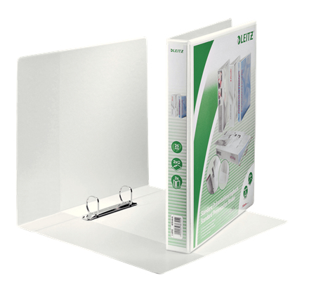 LEITZ Präsentationsringbücher 2-Ringe weiß 4,4 cm DIN A4, 6 St.