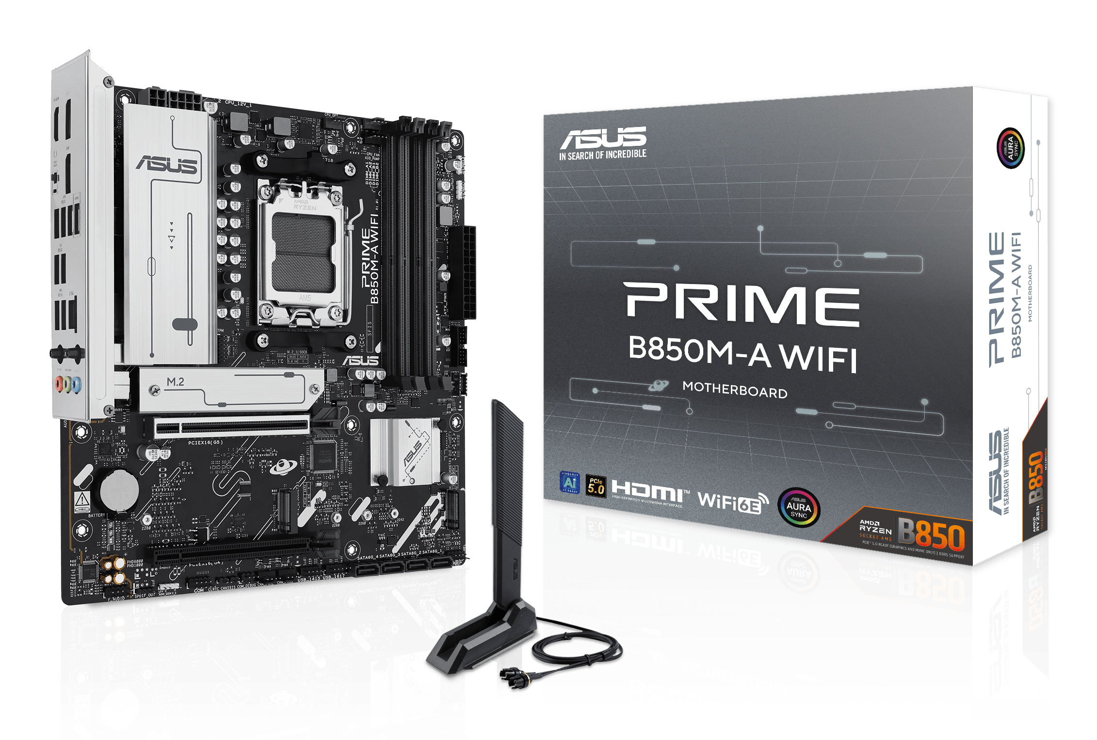 ASUS PRIME B850M-A WIFI AM5 MB 4xDDR5