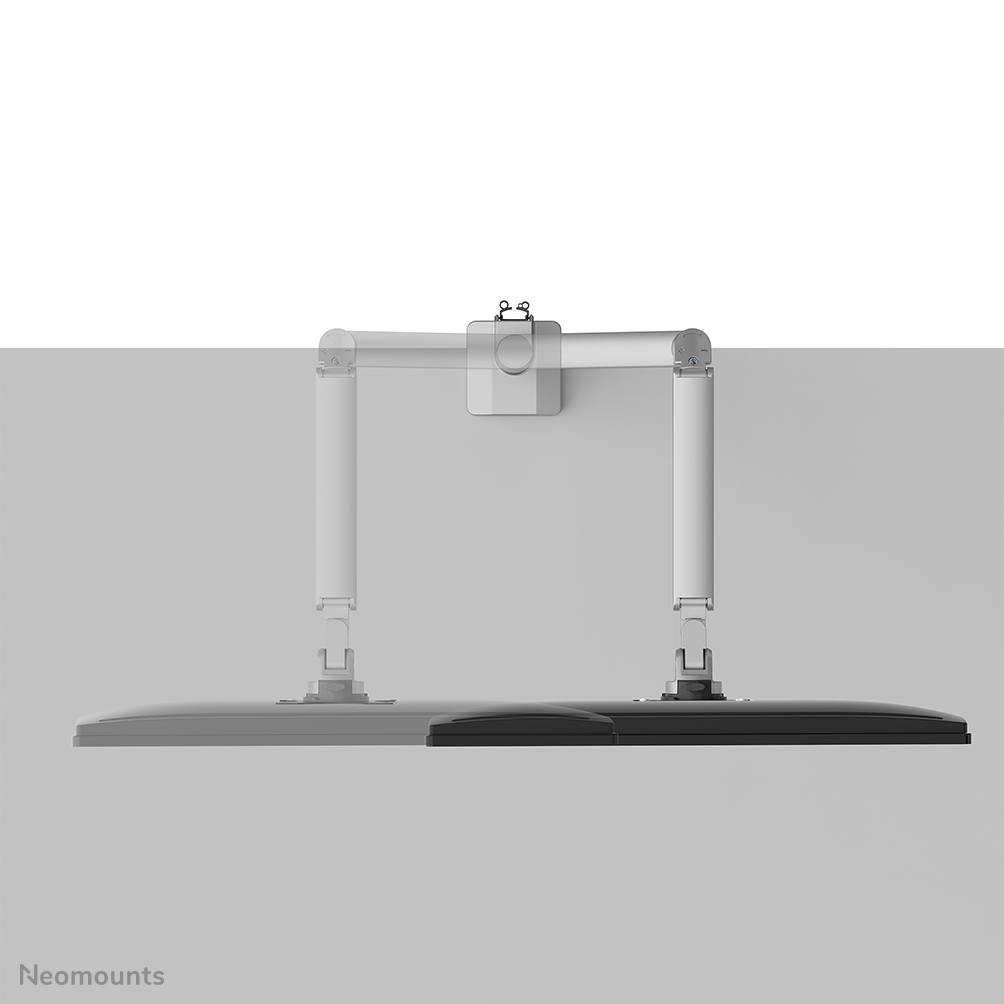 NEOMOUNTS Next Slim Desk Mount single display topfix clamp/grommet silver