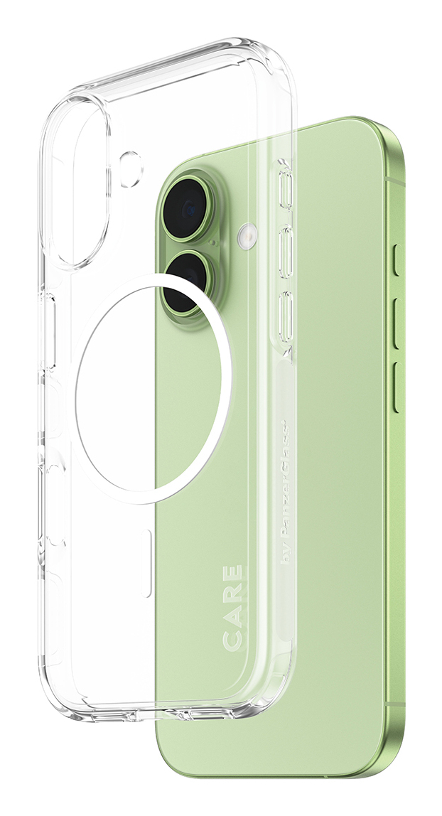 CARE BY FLAGSHIP CASE TRANSPARE W. WHITE MAGSAFE IPHONE 17