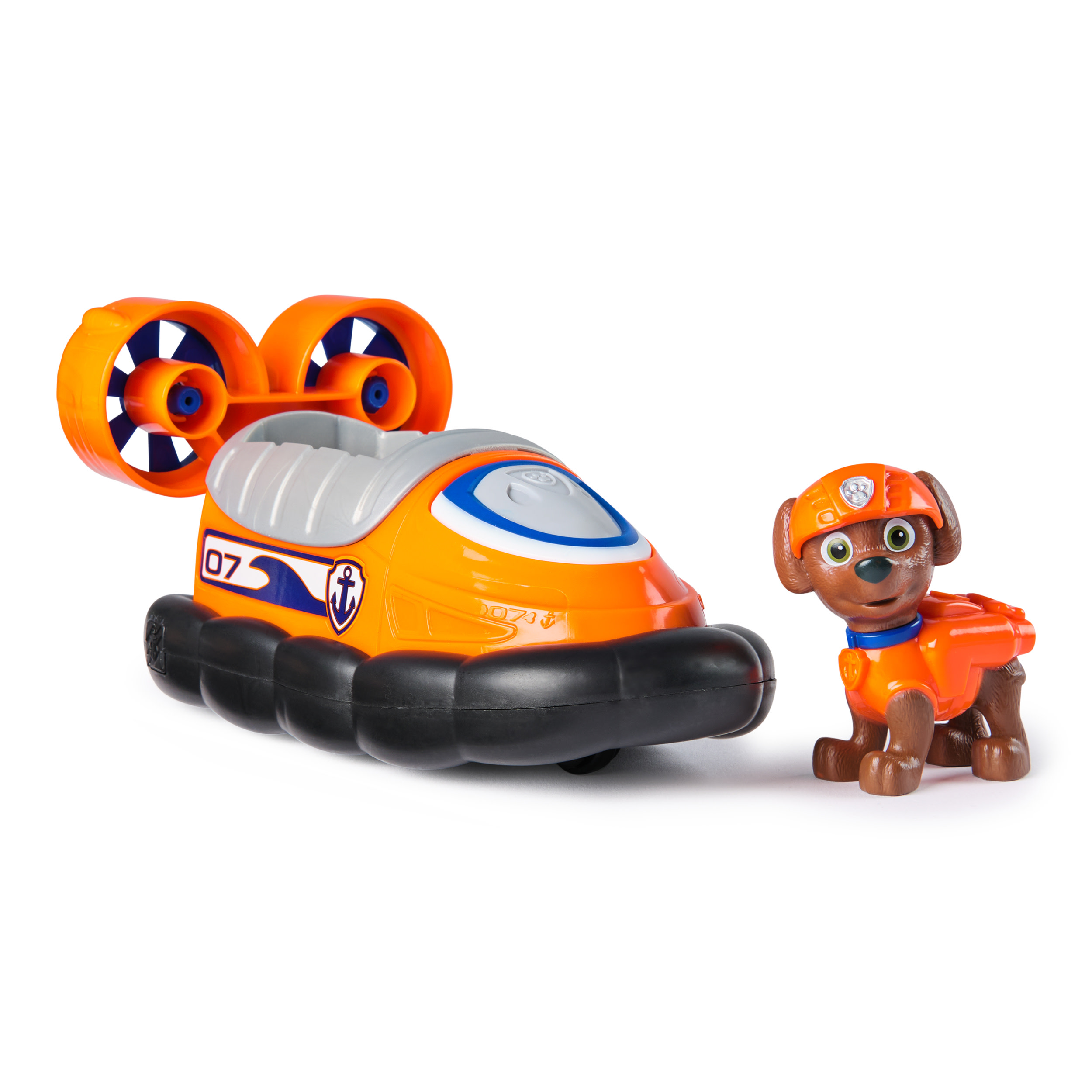 Paw Patrol - Luftkissenboot mit Zuma Hundefigur, Spielfahrzeug