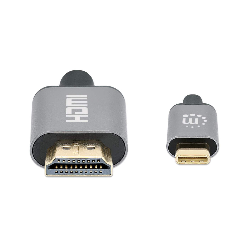 MANHATTAN 4K@60Hz USB-C auf HDMI-Kabel Stecker/Stecker 1m