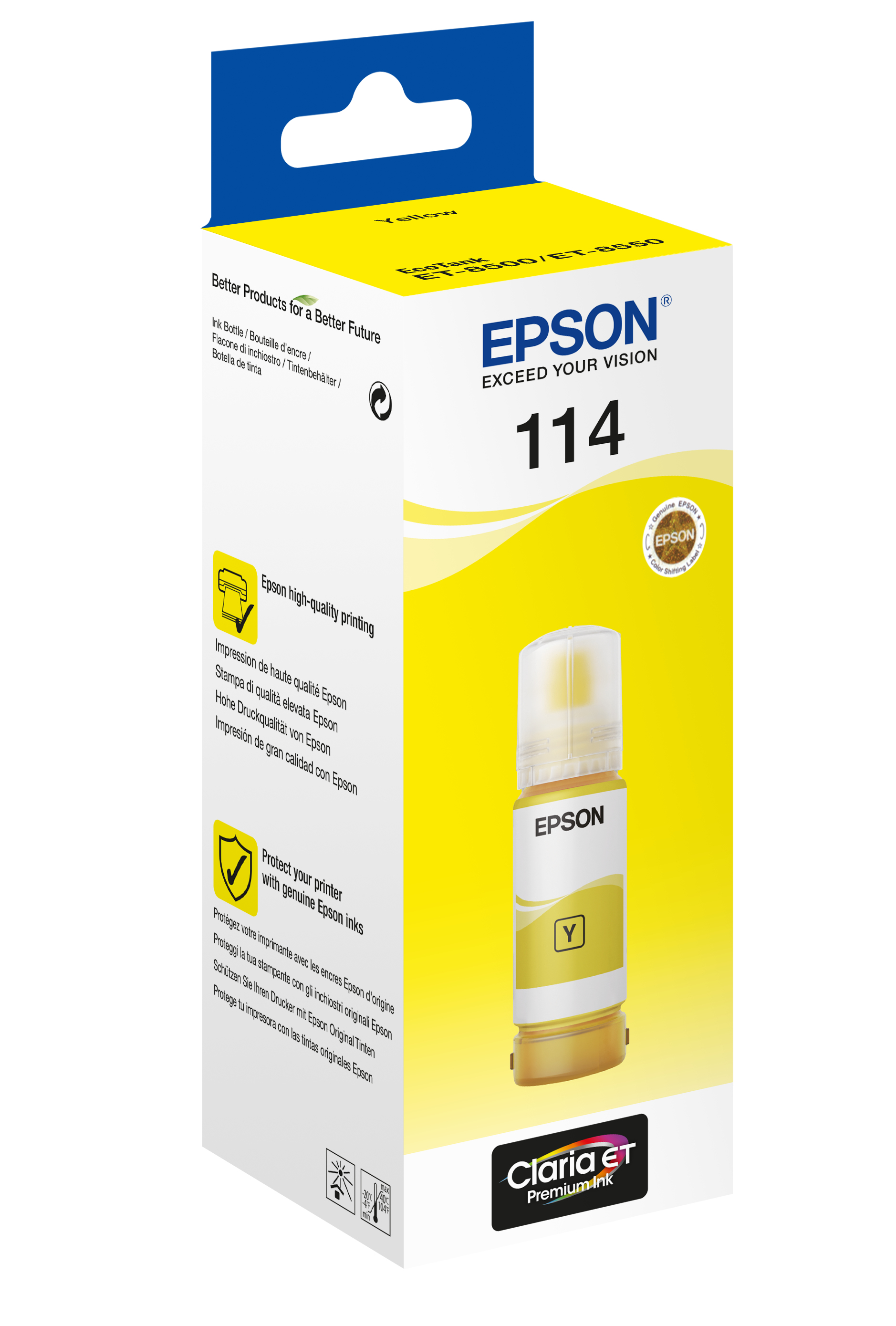 EPSON 114/T07B4 gelb Tintenflasche