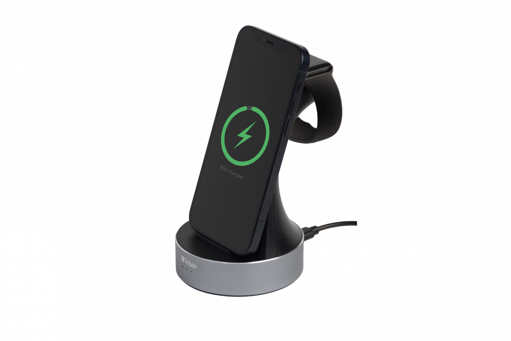 Verbatim WCS-01 2in1 Qi MFi Wireless Apple Watch Charger