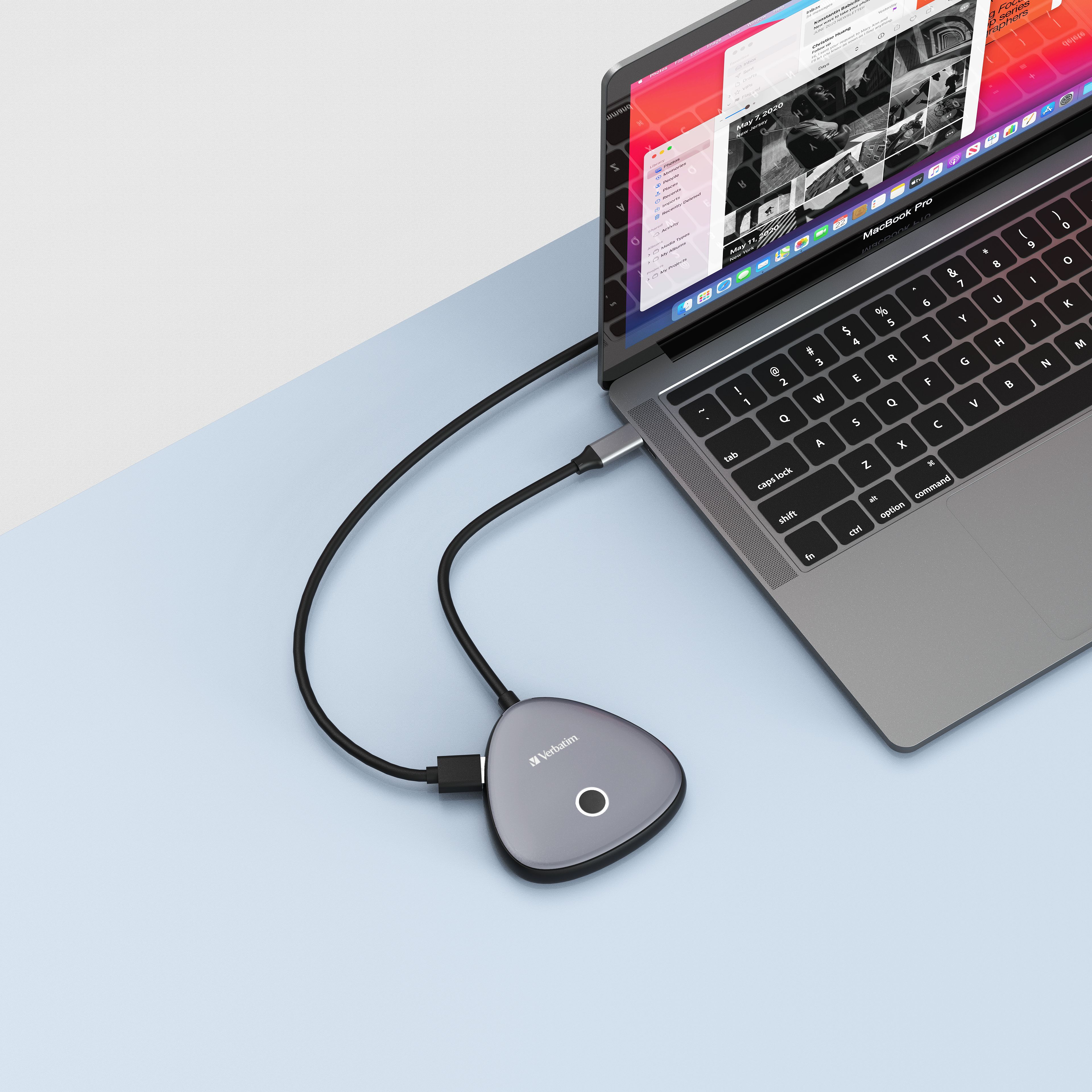 Verbatim Share My Screen USB-C Wireless Displ. Ad. 4K/Hub 32147