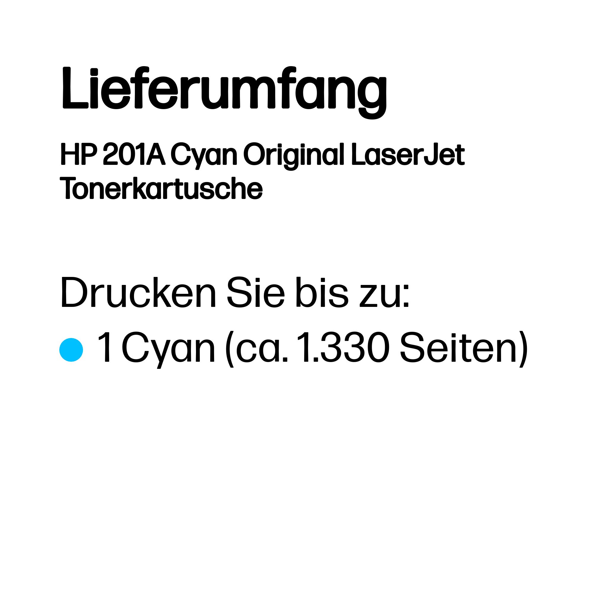 HP 201A (CF401A) cyan Tonerkartusche