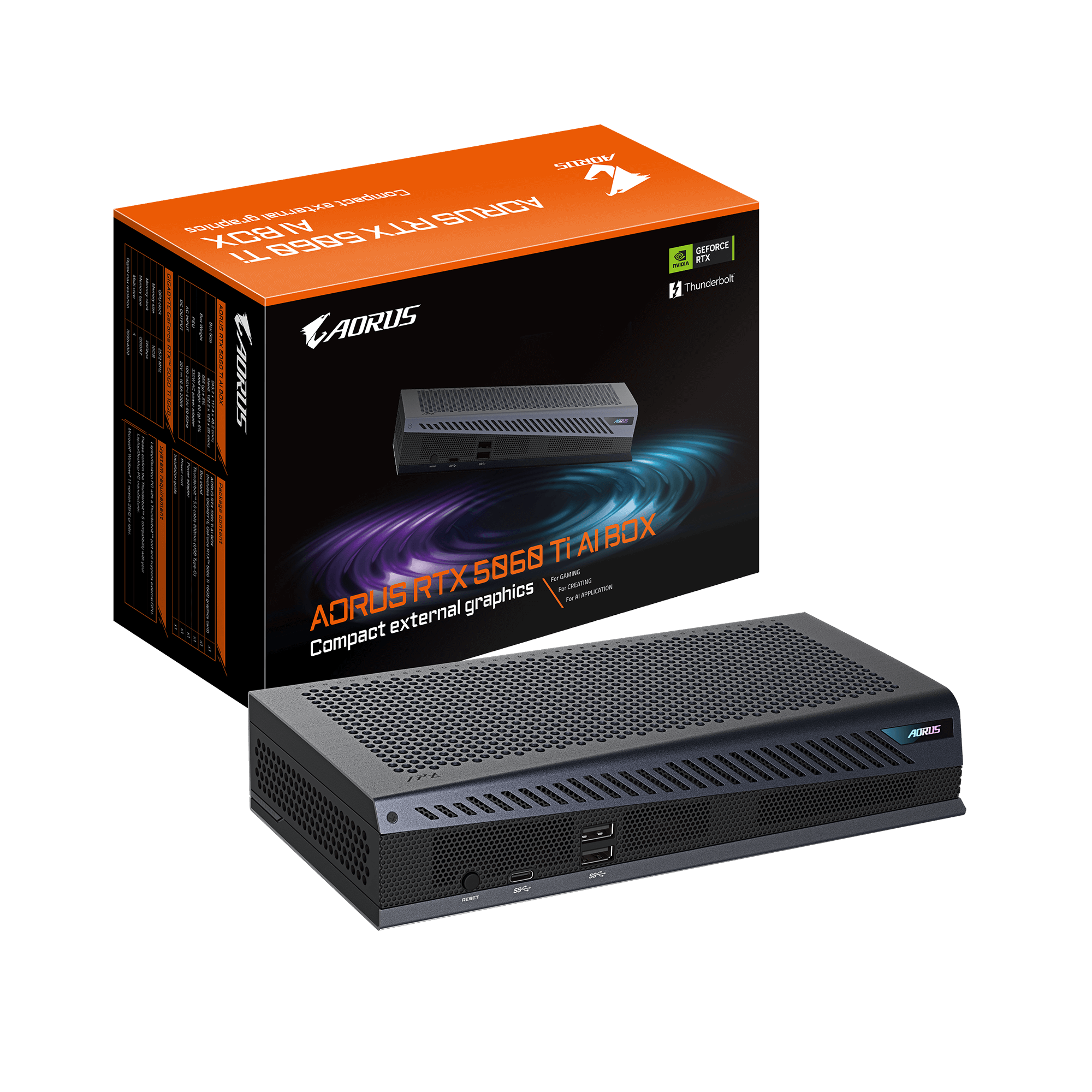 GIGABYTE AORUS RTX 5060 Ti AI BOX